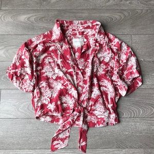 AE Hawaiian Print Top